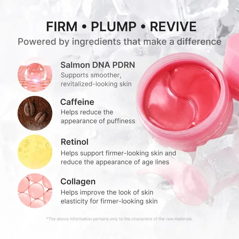 Medicube PDRN Pink Caffeine Collagen Eye Patches