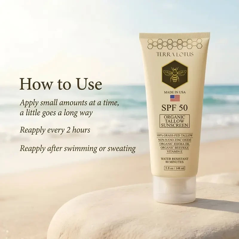 Organic Tallow Mineral Sunscreen