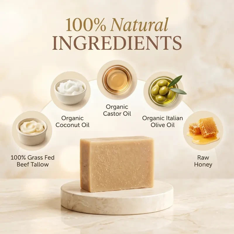 Organic Tallow Honey Facial Soap