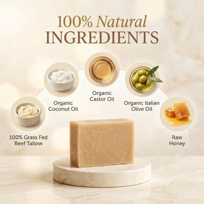 Organic Tallow Honey Facial Soap